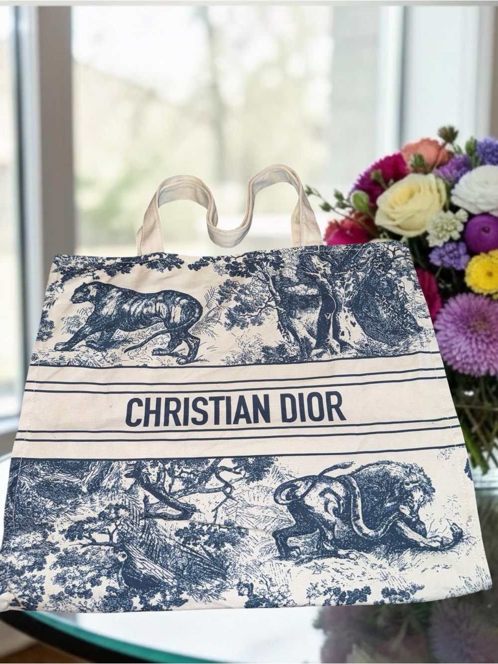 Authentic Christian Dior Dioriviera Limited Edition Tote Bag - Blue